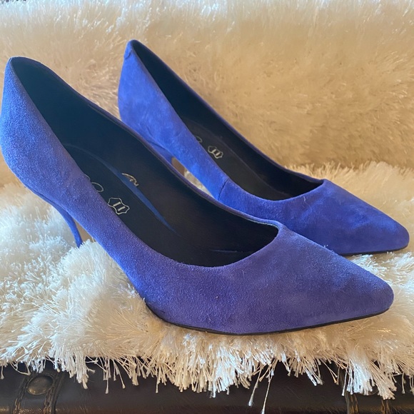 aldo blue suede shoes
